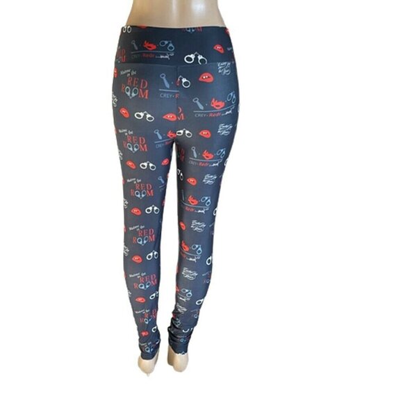 KARMEN ANNE 50 Shades Yoga Stretch Workout Pants High Waist Leggings OS (4-14) - Picture 4 of 6